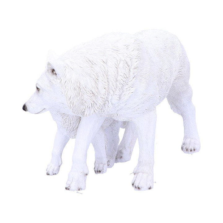 Winter Offspring Mother and Wolf Pup Ornament 27.5cm