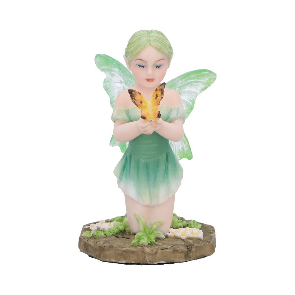 Esme Forest Fairy with Butterfly and Flowers 7cm