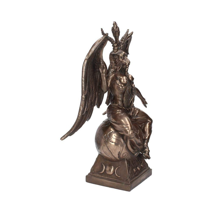 Bronzed Baphomet Occult Sabatic Goat Large Figurine 38cm Bronze