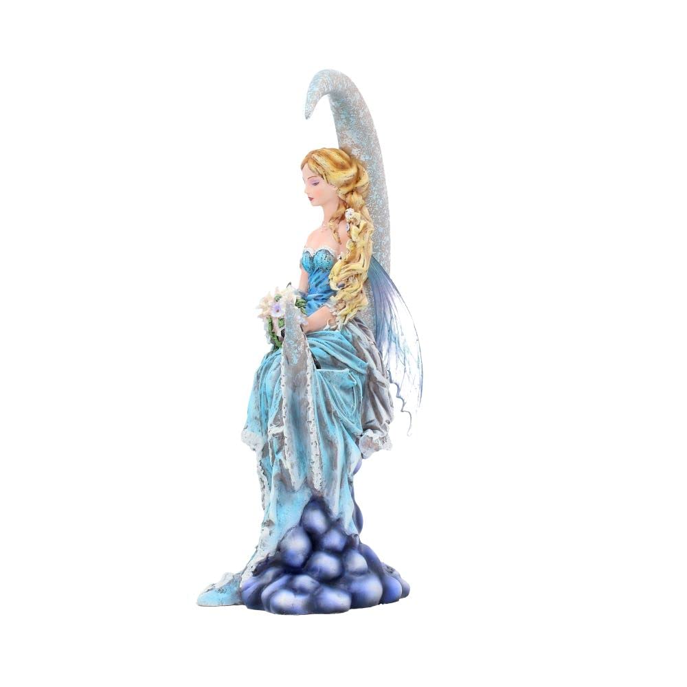 Nene Thomas Wind Moon Blue Crescent Fairy and Cat Companion Figurine 28.5cm