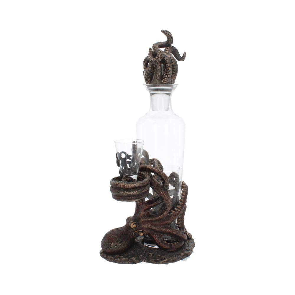 Tentacle Temptation Octopus Squid Bottle and Shot Glass Holder 40cm