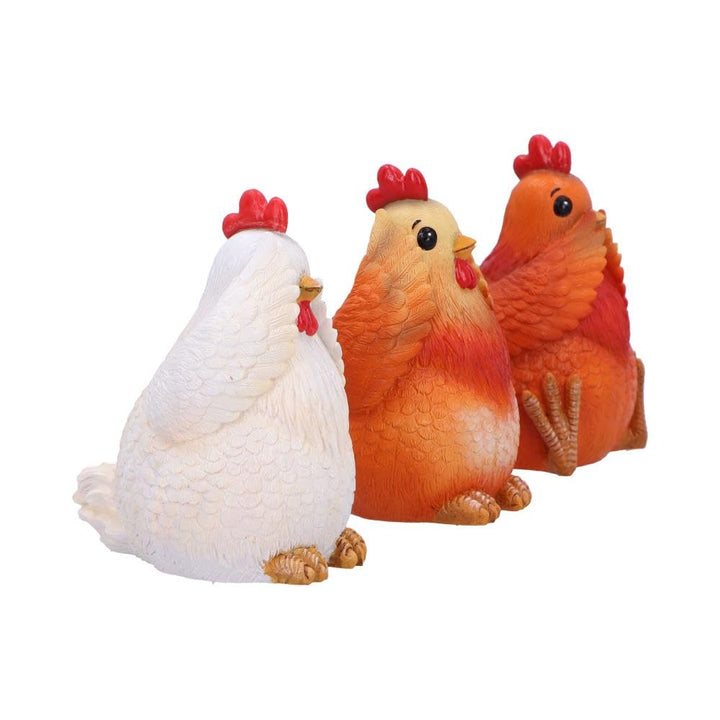 Three Wise Hens Figurines by Nemesis Now 8.5cm