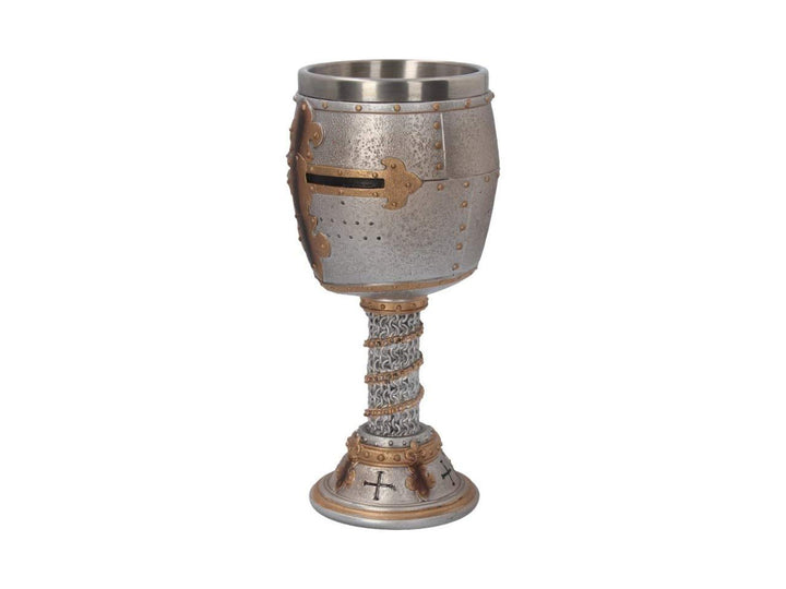 Crusader Medieval Knight Chainmail Wine Goblet 18cm