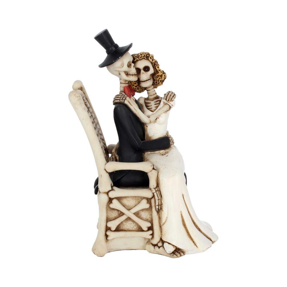 For Better Worse Gothic Sugar Skull Bride Groom Figurine Wedding Ornament Better 25cm