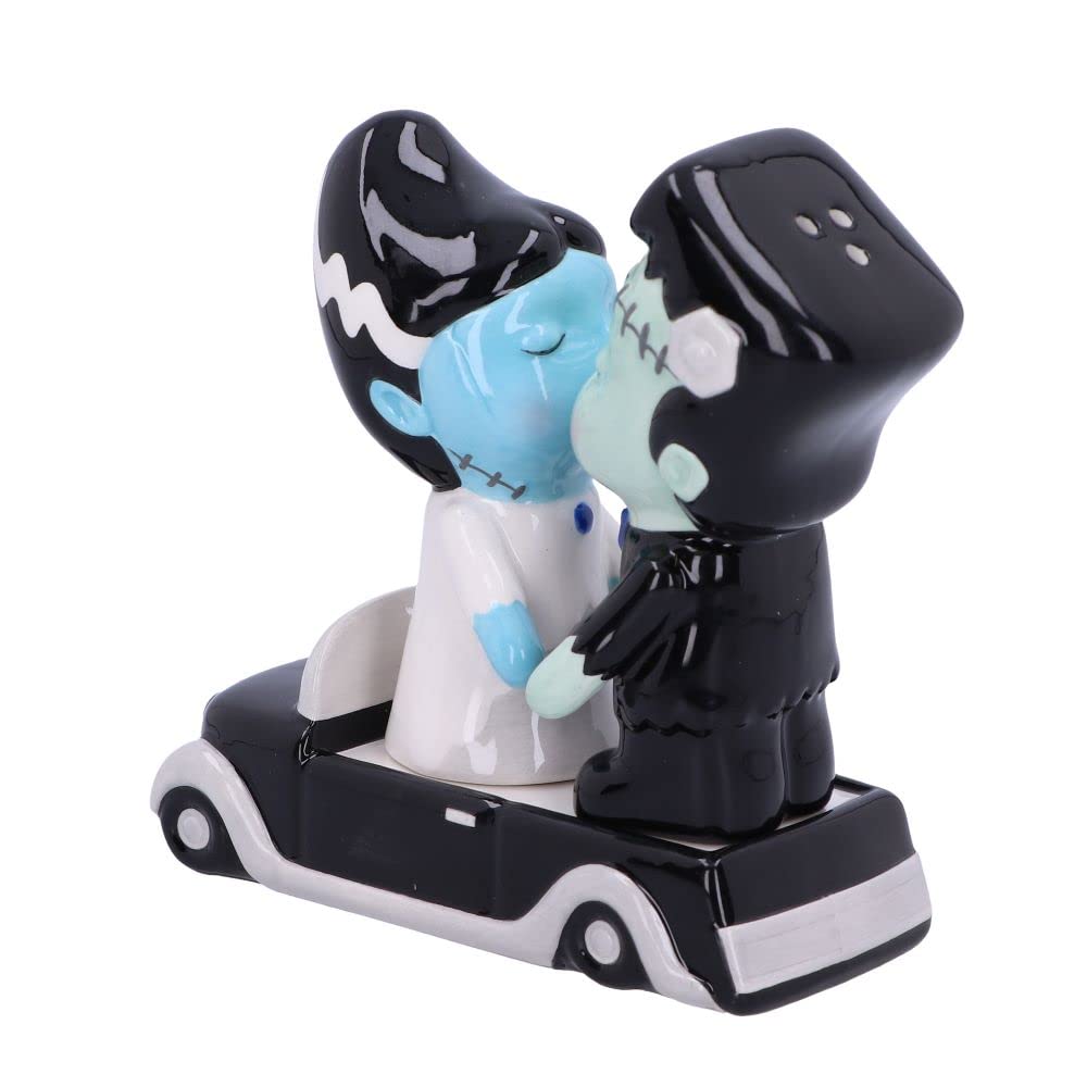 Frankenstein and His Bride Salt Pepper Shakers Made for Each Other 11.4cm