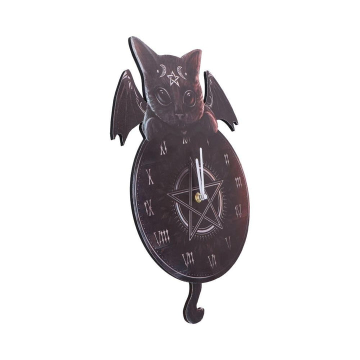 Cult Cuties Malpuss Wall Hanging Clock with Swinging Tail Tickin 41cm