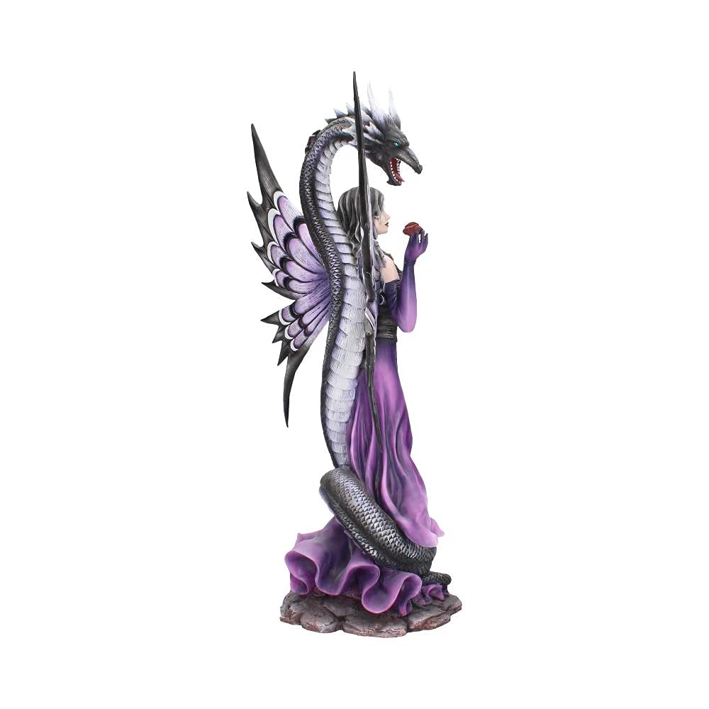 Guardians Embrace Large Dark Fairy Dragon Ornament Guardians 60cm