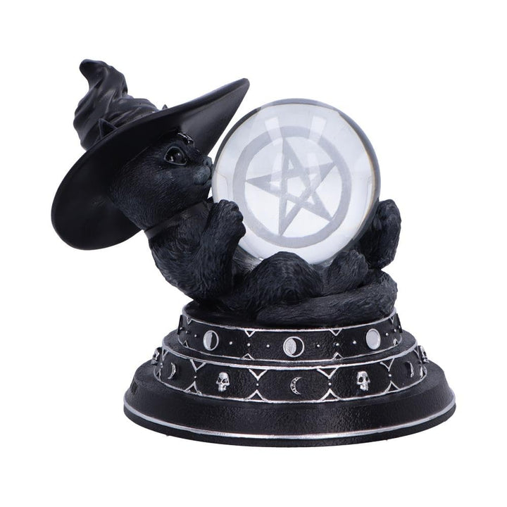 Cult Cuties Purrah Witch Cat Ornament Holding a Crystal Ball Purrahs Fortune 12.2cm
