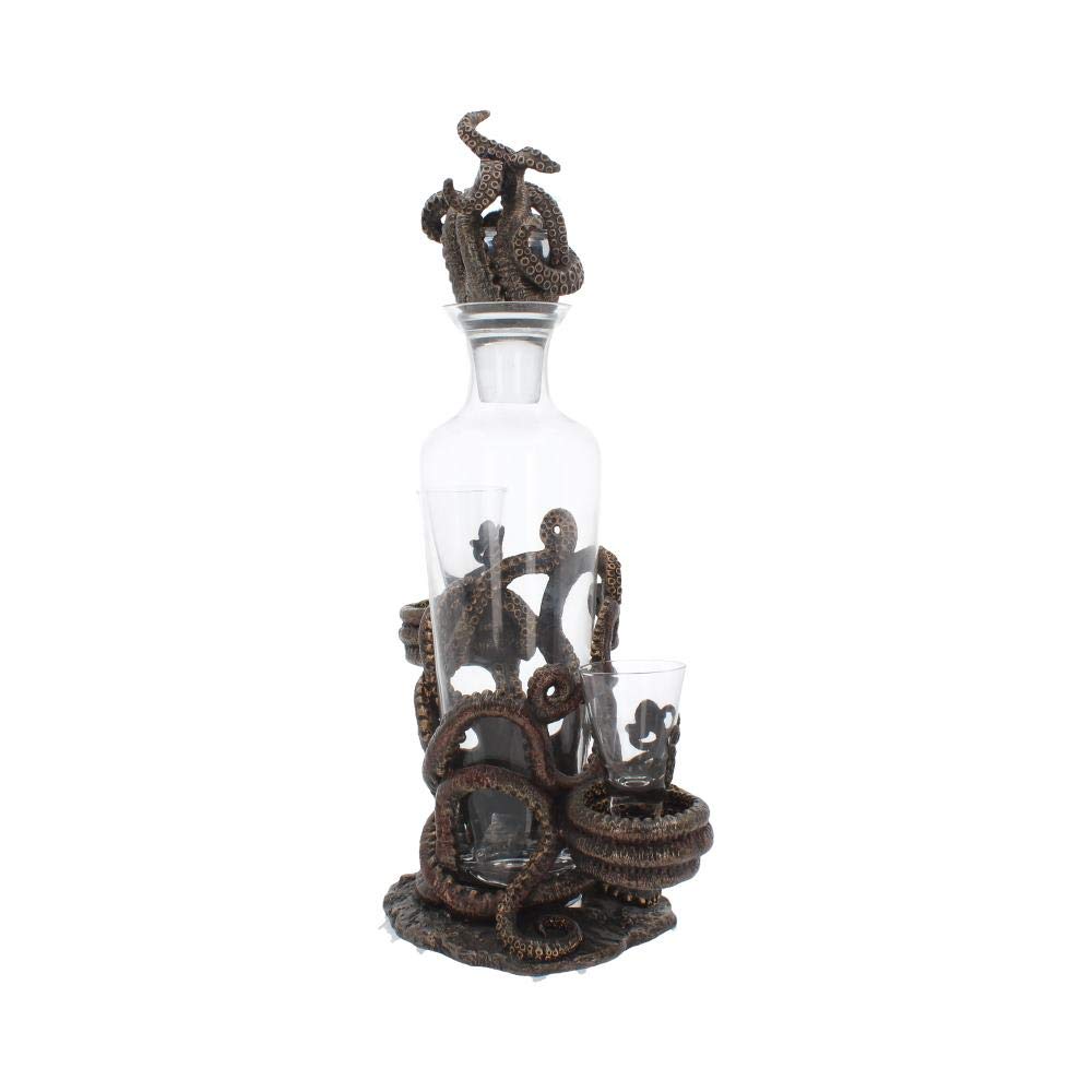 Tentacle Temptation Octopus Squid Bottle and Shot Glass Holder 40cm