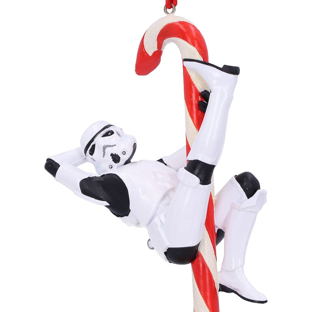 Stormtrooper Candy Cane Hanging Ornament 12cm Officially Licensed