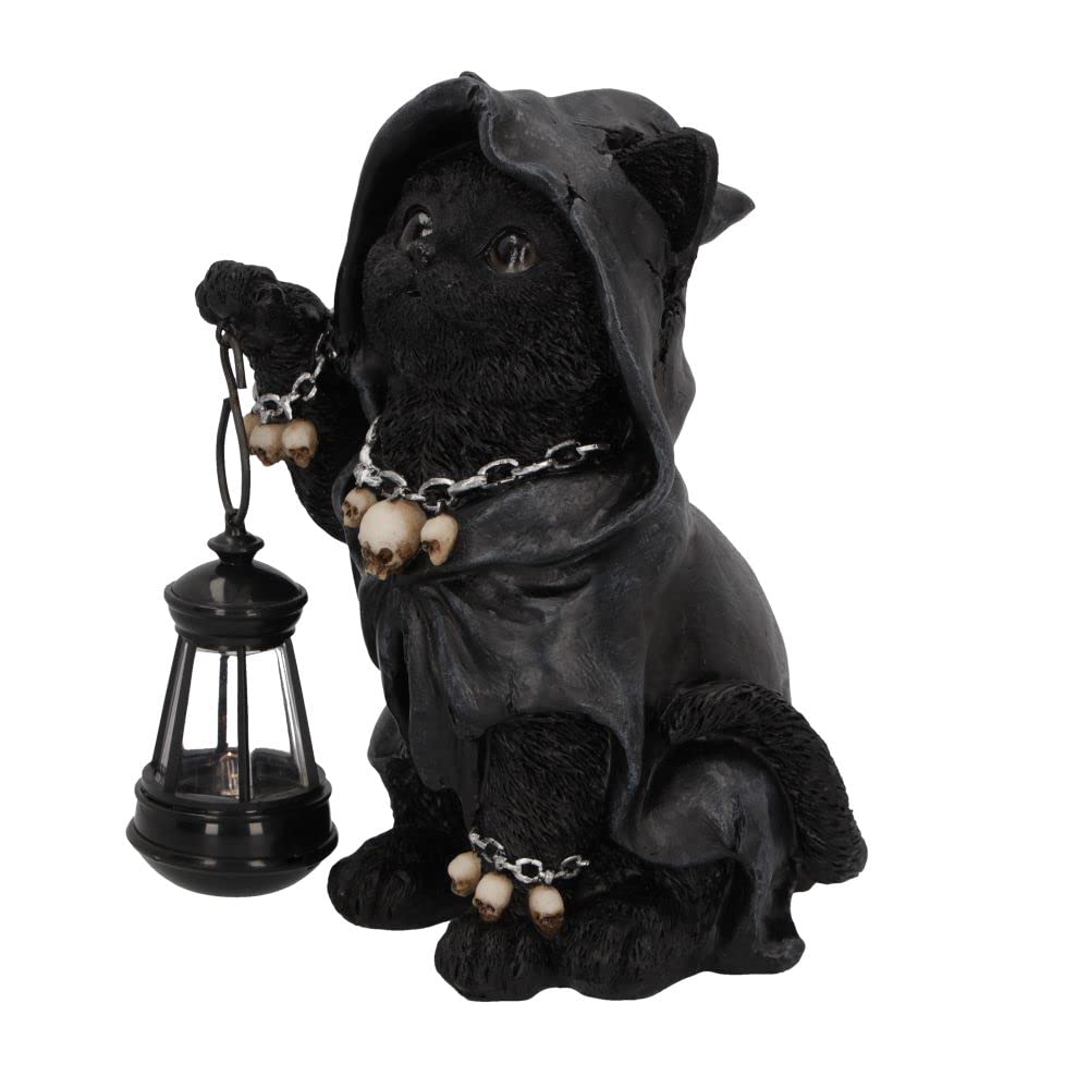 Reapers Feline Lantern Grim Reaper Cat Figurine 18.5cm
