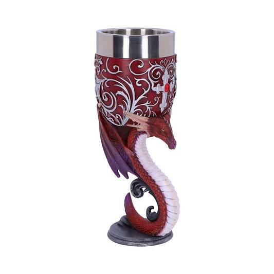 Dragons Devotion Twin Dragon Heart Set of Two Goblets 18.5cm 2