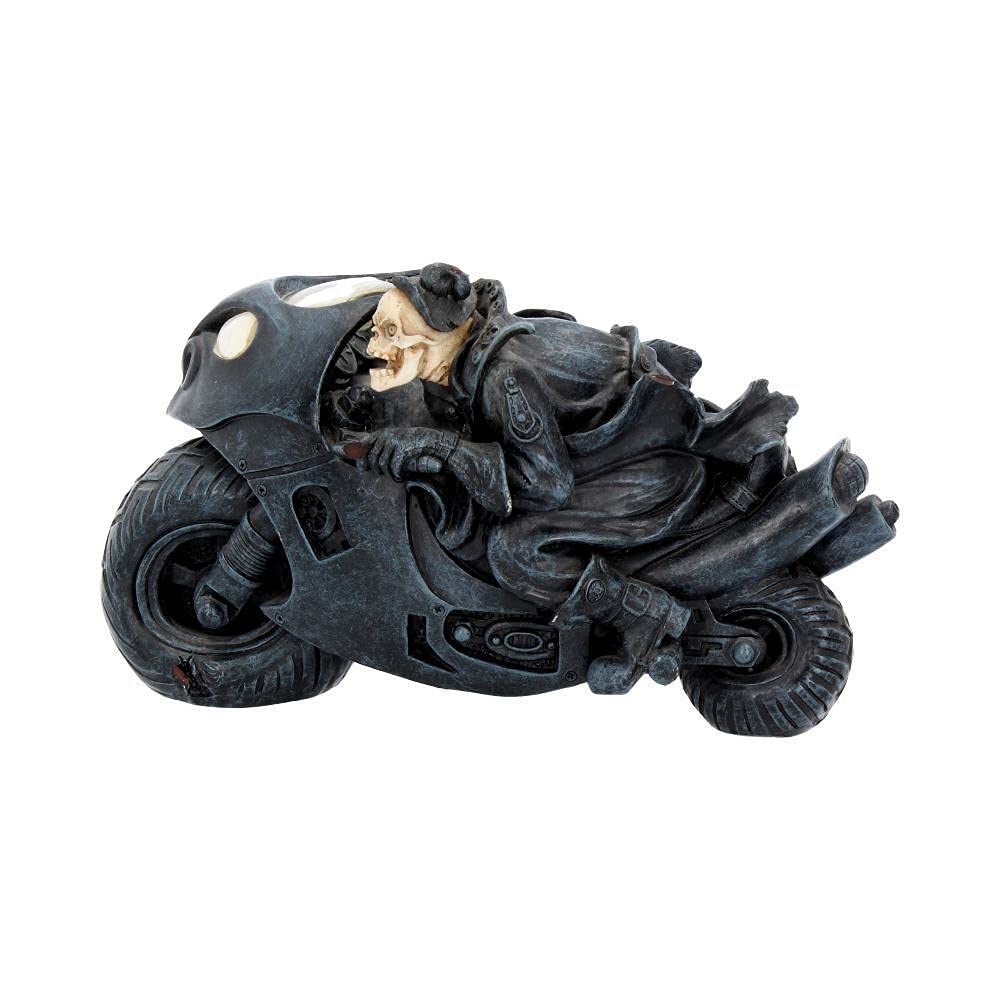 Speed Freak Skeleton Motorbike Figurine 19.5cm