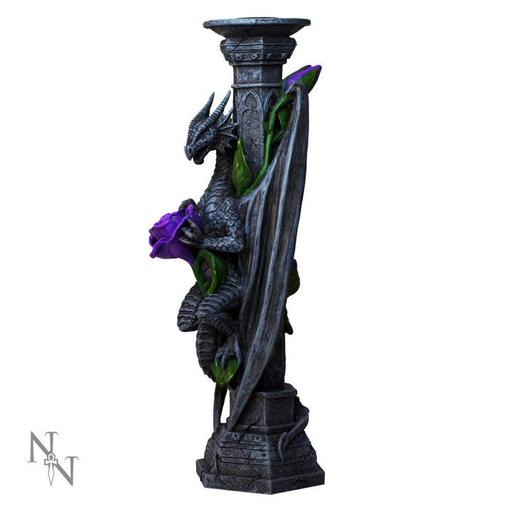 Anne Stokes Dragon Beauty Candle Stick Holder Valentine 25cm