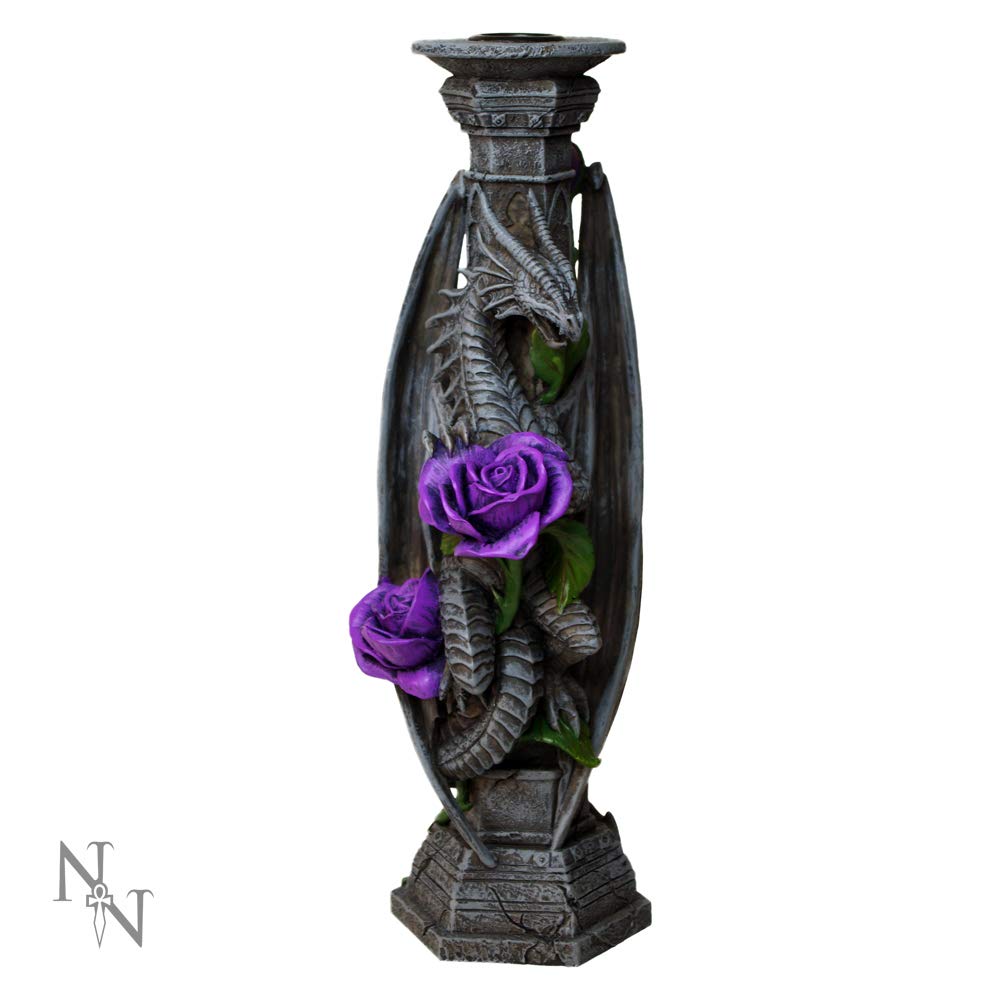 Anne Stokes Dragon Beauty Candle Stick Holder Valentine 25cm
