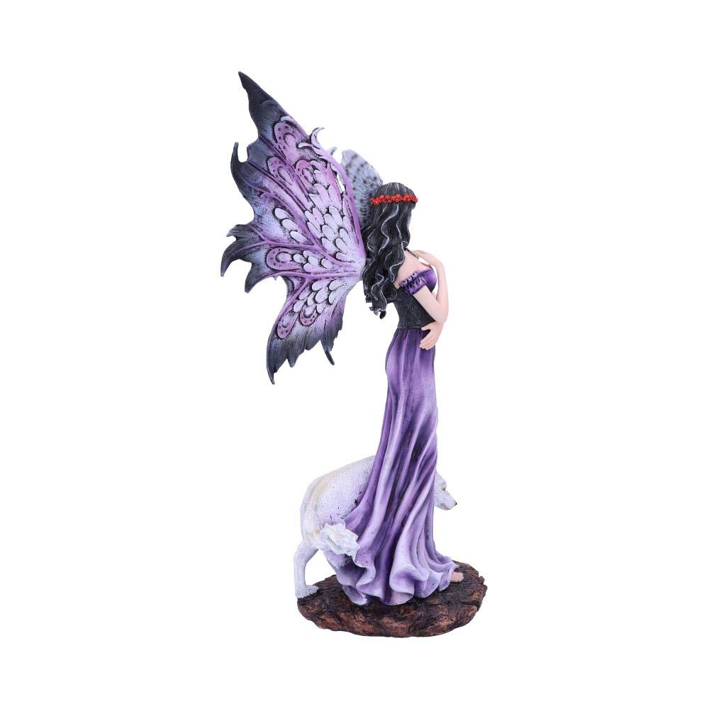 Amethyst Companions Purple Wolf and Owl Fairy Companion Figurine 39.5cm