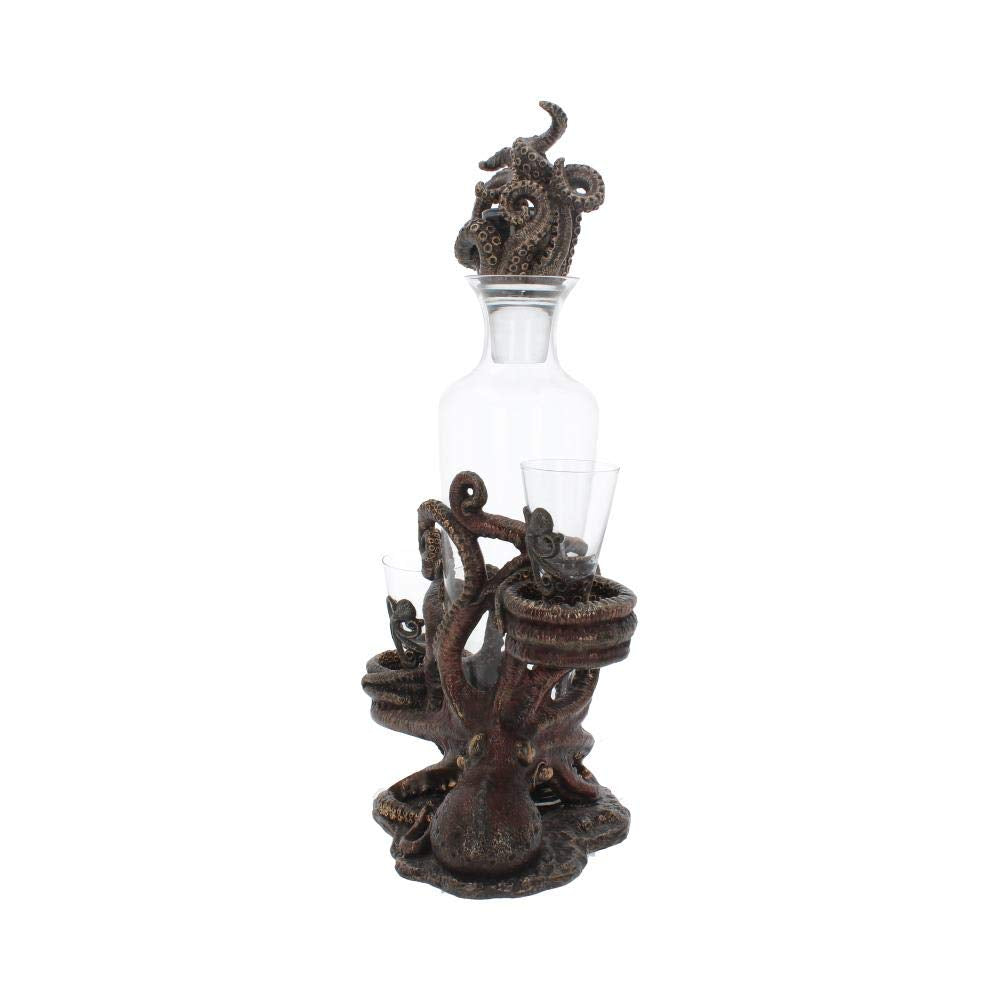 Tentacle Temptation Octopus Squid Bottle and Shot Glass Holder 40cm