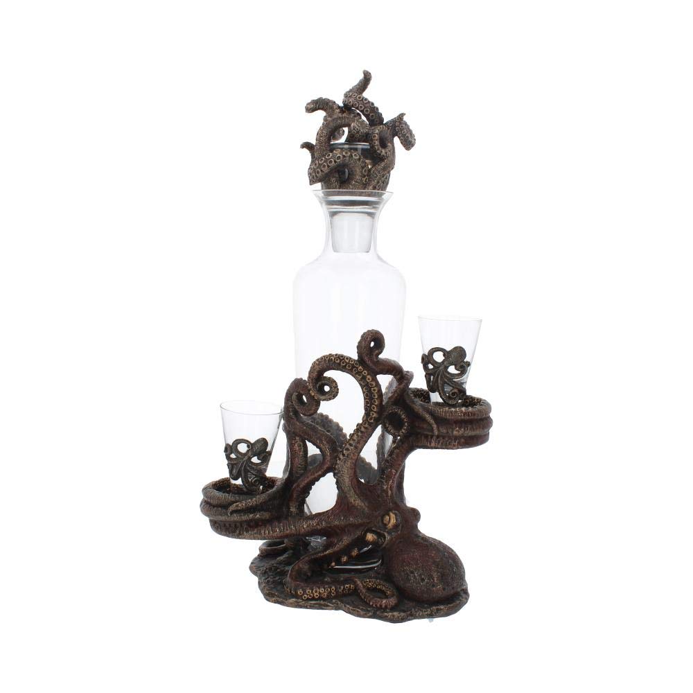 Tentacle Temptation Octopus Squid Bottle and Shot Glass Holder 40cm