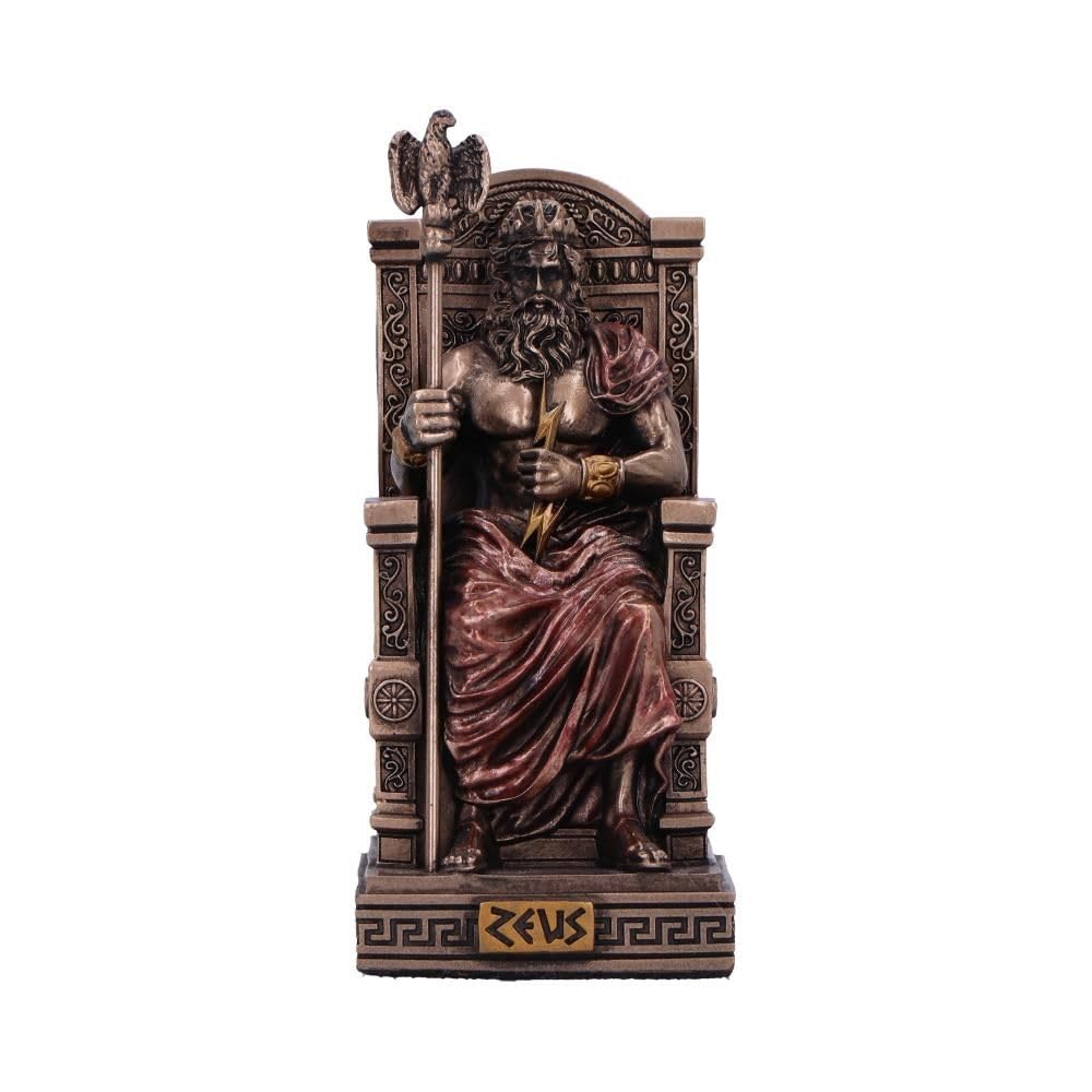 Zeus God of the Sky Mini Bronze Figurine 8.5cm