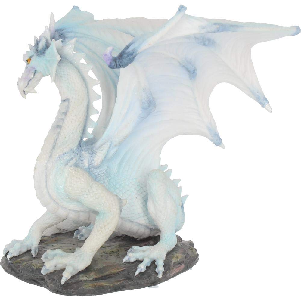 Grawlbane White Dragon Figurine 20cm