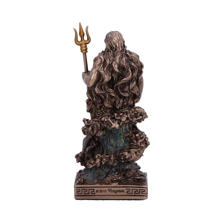 Poseidon God of the Sea Mini Bronze Figurine 8.5cm