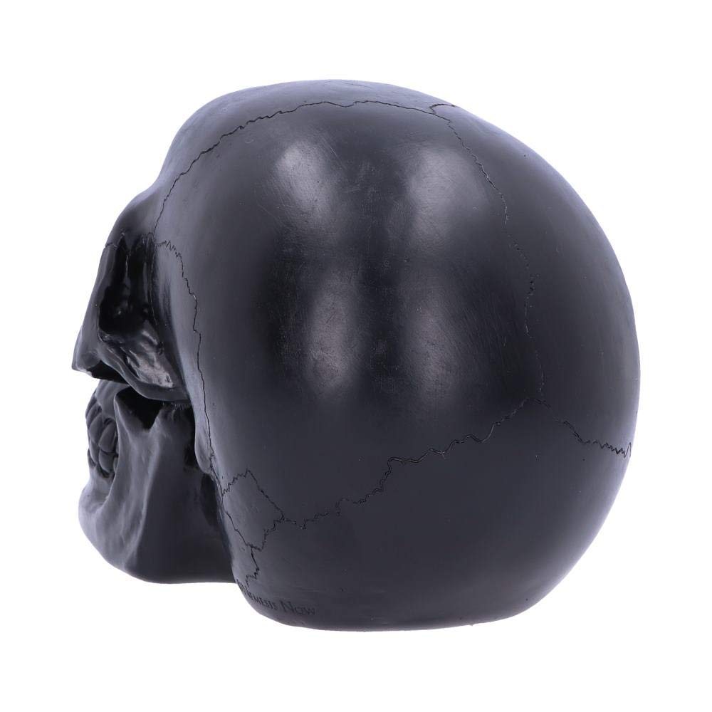 Geode Skull Black Green Gothic Glitter Figurine 17cm