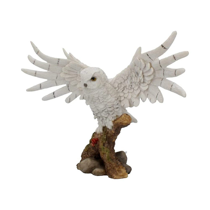 Snowy Rest Beautiful Owl Figure 38cm