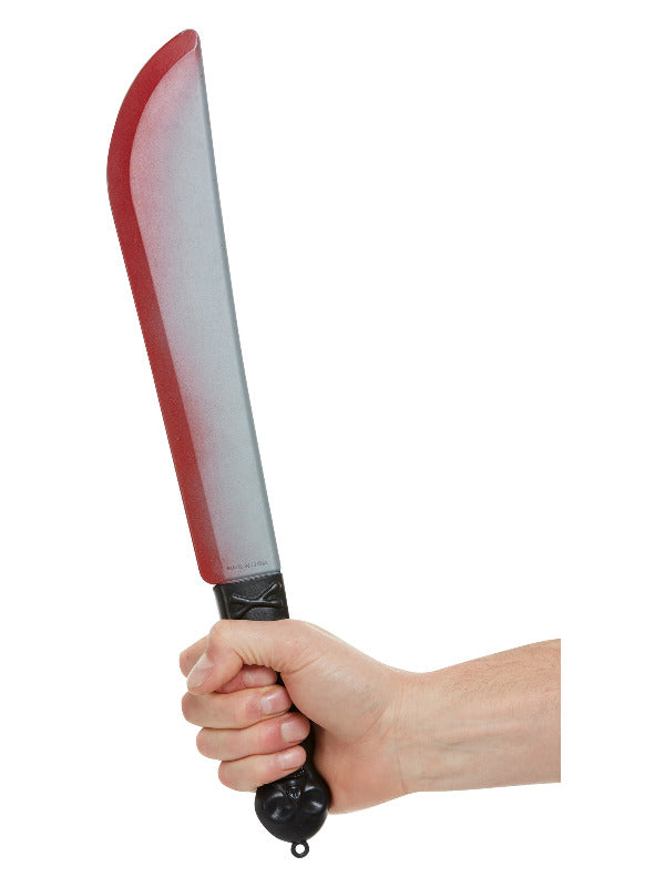 Bloodied Knife Prop Silver 42cm