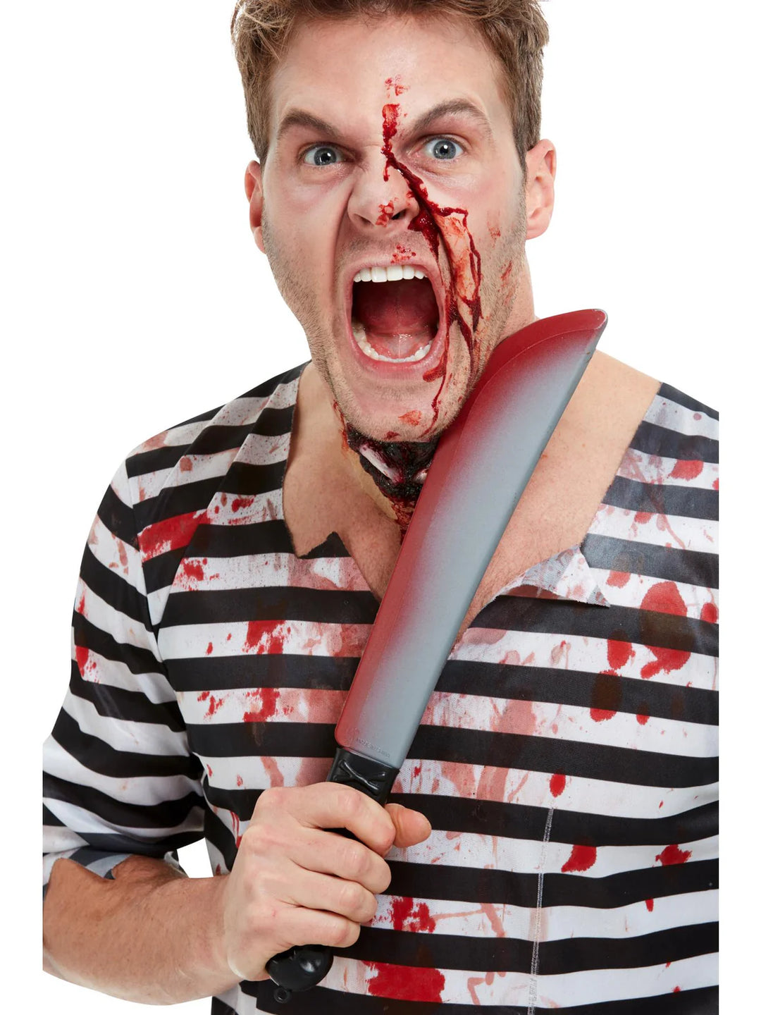 Bloodied Knife Prop Silver 42cm