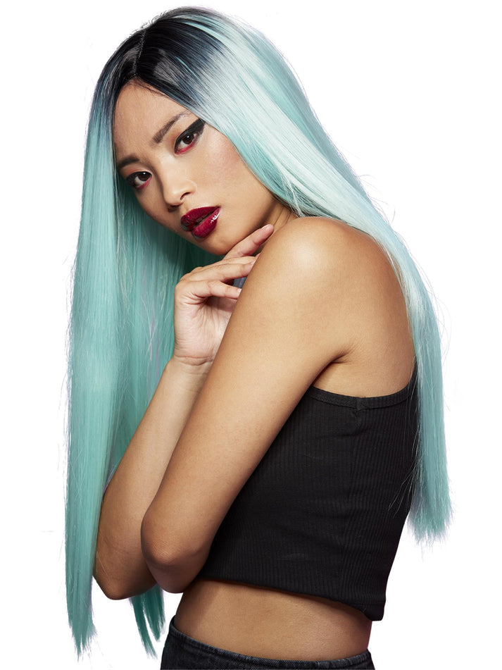 Manic Panic Sea Nymph Super Vixen Wig Long Straight with Side Parting Heat Styleable