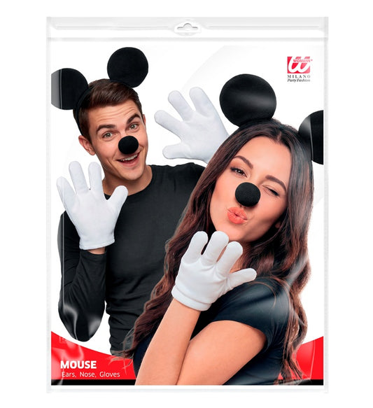 Mouse Dress-Up Set Ears, Nose, Gloves