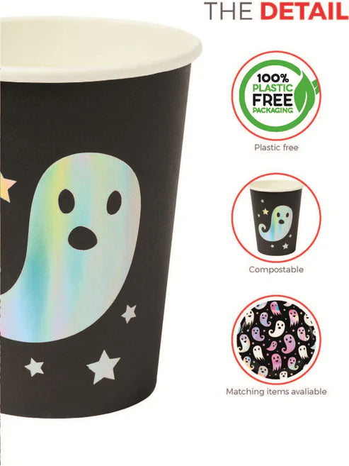 Ghost Tableware Party Cups x8