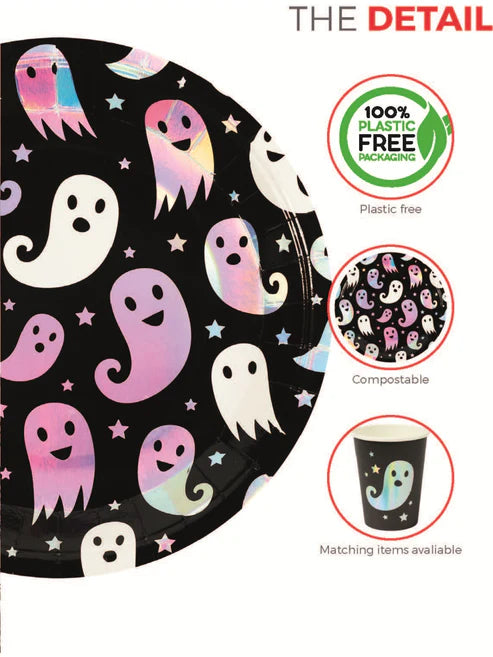 Ghost Tableware Party Print Plates x8