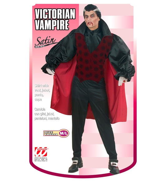 Victorian Vampire Shirt With Vest, Jabot, Pants, Cape