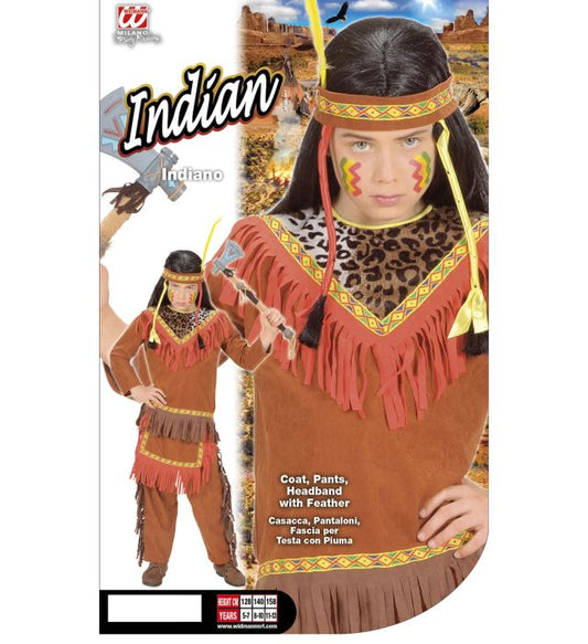 Indian Coat, Pants, Headband With Feather