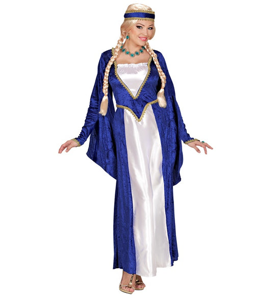 Renaissance Queen Velvet - Blue - Dress, Headpiece