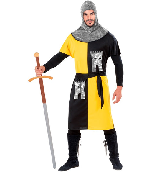 Medieval Warrior - Yellow Coat, Belt, Hood