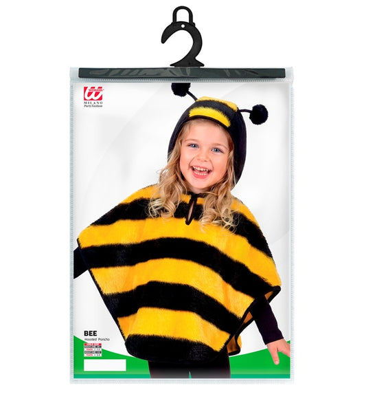 Plush Bee Hooded Poncho