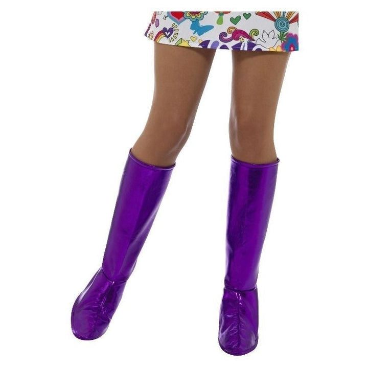 Size Chart 60s GoGo Boot Covers Adult Purple