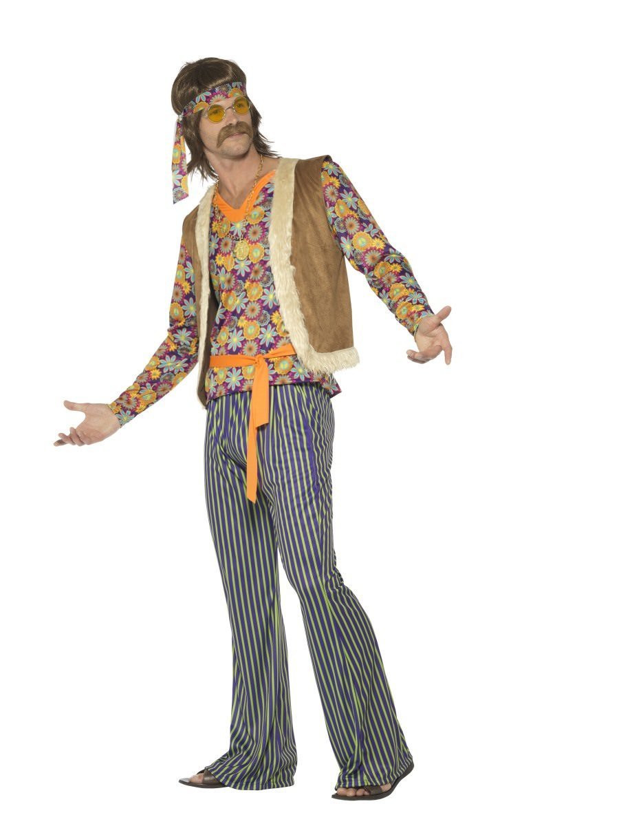 60s Singer Costume Mens Multi Coloured_3