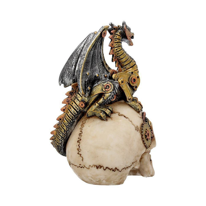 Dragons Grasp Steampunk Skull and Dragon 18.5cm