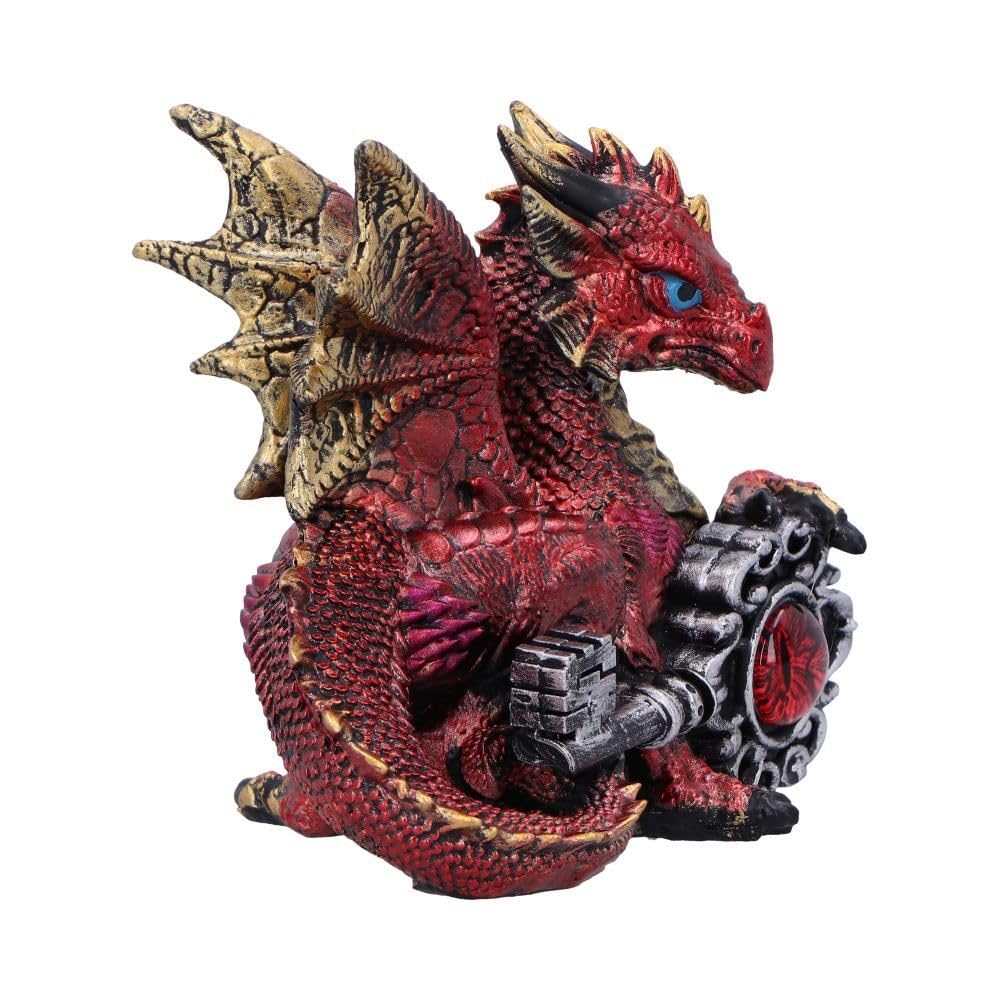 Keeper of the Key Red a Dragon Guardian Figurine 9cm