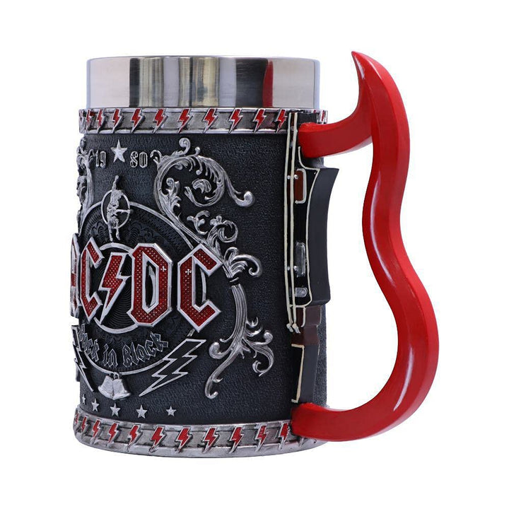 ACDC Back in Black Tankard Mug 16cm Officially Licensed