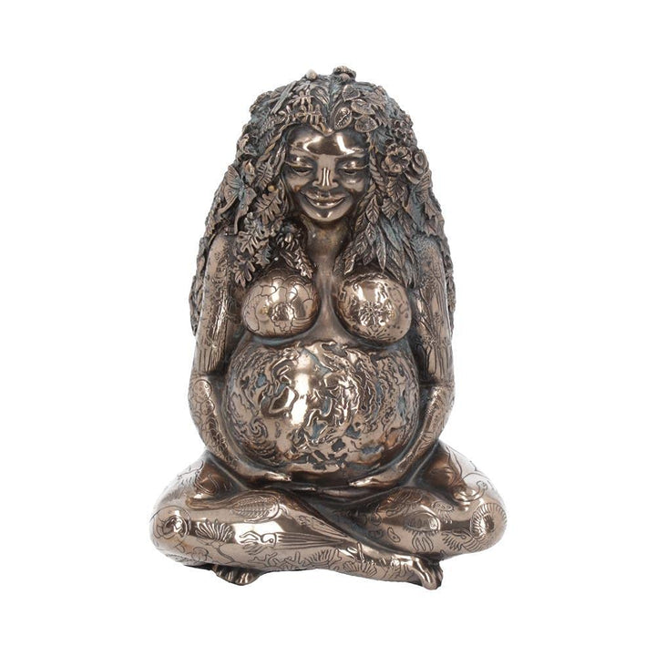 Mother Earth Bronze Finished Gaia Figure by Oberon Zell 17.5cm
