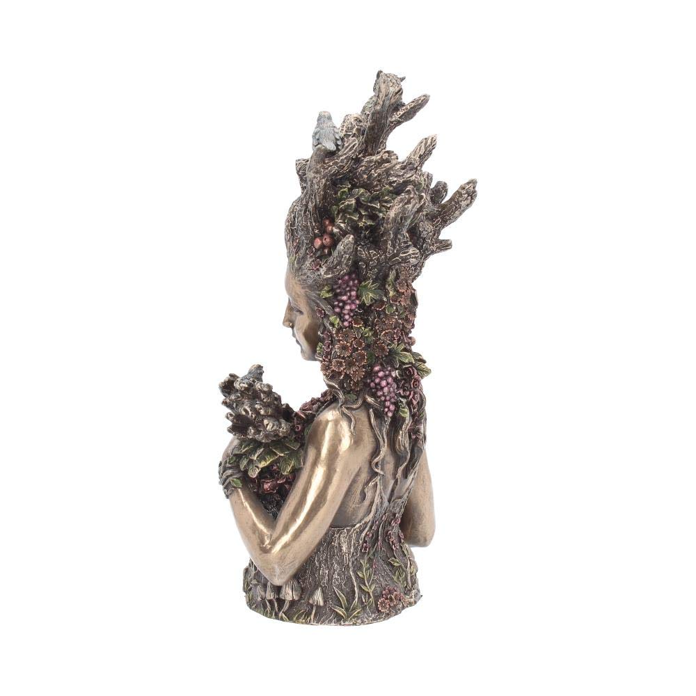 Bronzed Mother Earth Gaia Bust 26cm
