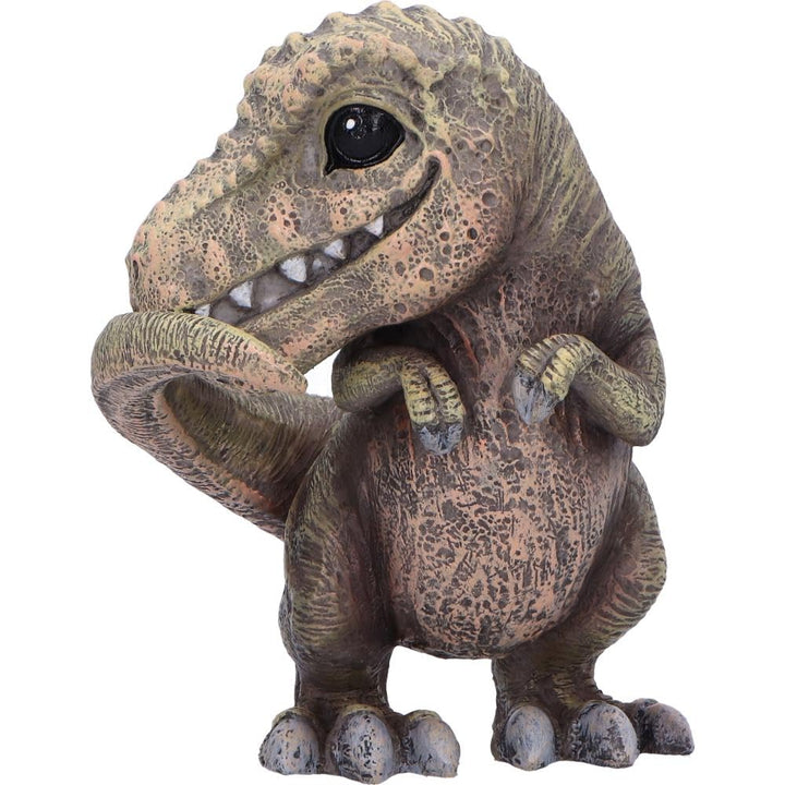 Three Wise See No Hear Speak Tyrannosaurus Rex Dinosaur Figurines 9.3cm