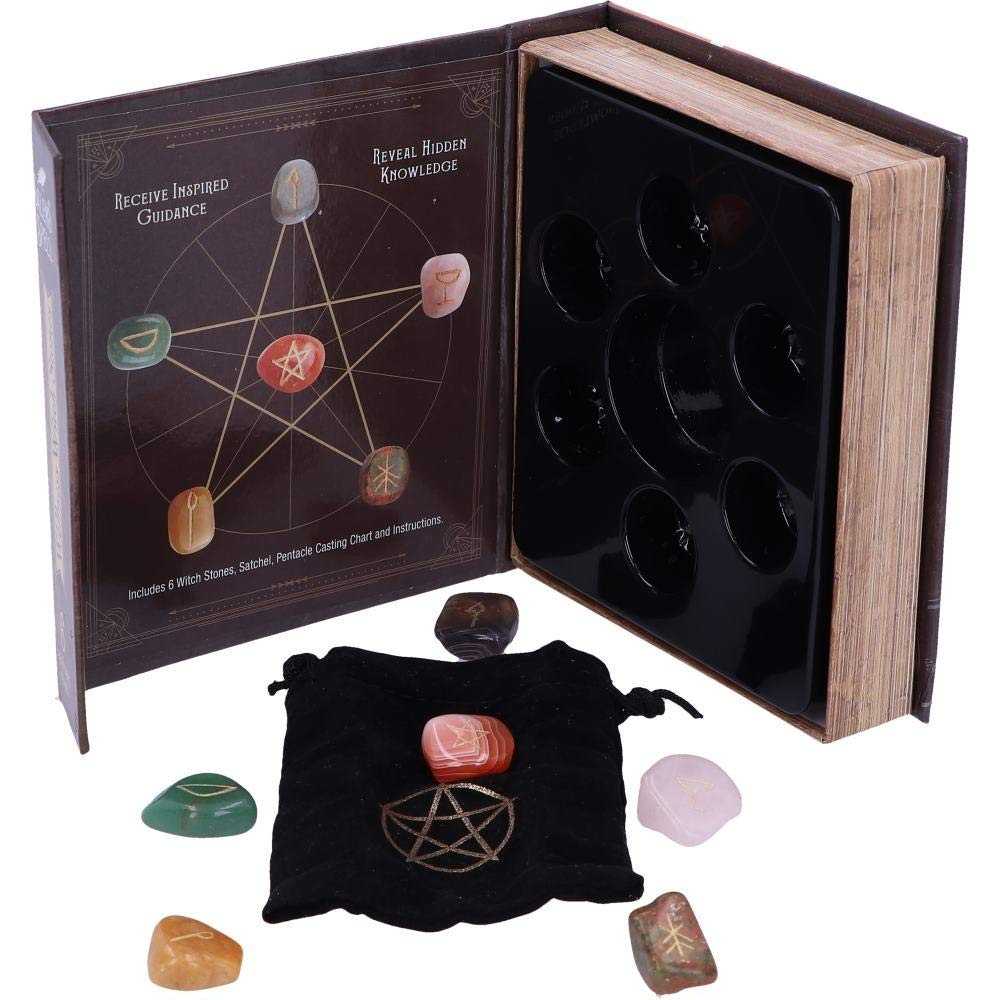 Salems Spell Kit Set of Six Witches Wellness Stones in Decorated Box Salems