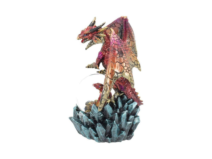 Ruby Oracle Red Dragon Fortune Seer Figurine 18.5cm