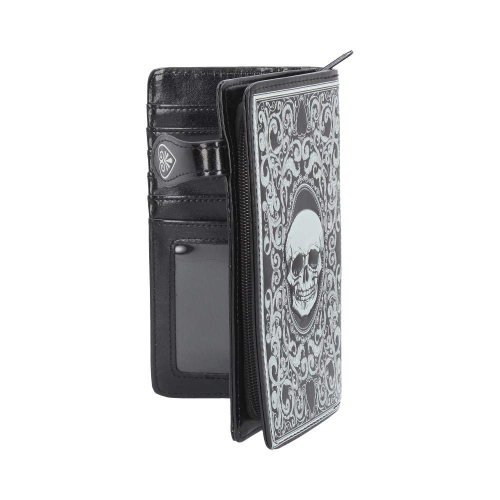 Skull Tarot Card Purse Embossed Wallet 18.5cm