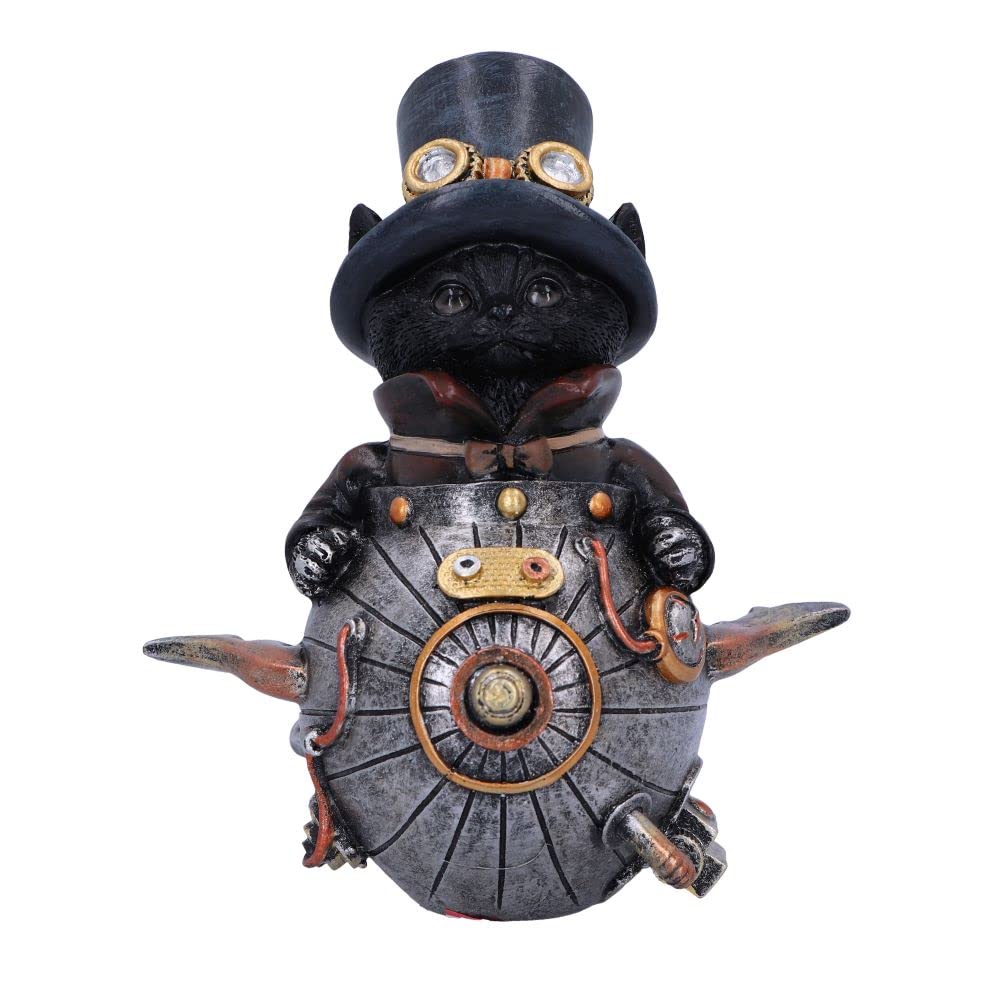Feline Invention Steampunk Cat Figurine 14.5cm